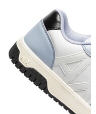 ARMANI EXCHANGE AX LOGO Turnschuhe op.wei&szlig;+blau - Damenschuhe - 4
