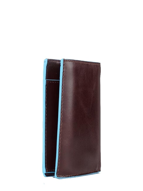 BLUE SQUARE Vertikale Lederbrieftasche MAHAGONI - Brieftaschen Herren