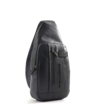 PIQUADRO URBAN One-Shoulder-Tasche aus Leder Blau - PC-Rucksäcke - 2