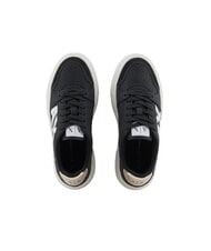 ARMANI EXCHANGE AX LOGO Plateau-Sneaker schwarz+blassgold - Damenschuhe - 3