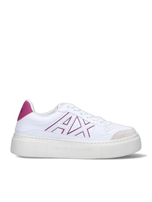 AX LOGO Plateau-Sneaker op.weiß+rosa - Damenschuhe