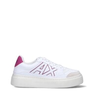 ARMANI EXCHANGE AX LOGO Plateau-Sneaker op.weiß+rosa - Damenschuhe - 2