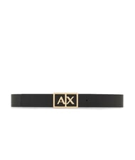 ARMANI EXCHANGE A|X BUCKLE Gürtel mit Maxi-Logo Schwarz Schwarz - Gürtel - 3