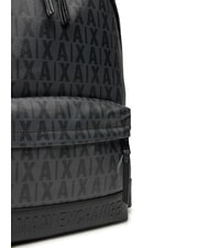 ARMANI EXCHANGE A|X LOGO ALL OVER 15,6-Zoll-Laptop-Rucksack asphalt/schwarz - PC-Rucksäcke - 4