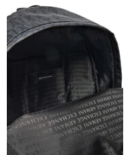 ARMANI EXCHANGE A|X LOGO ALL OVER 15,6-Zoll-Laptop-Rucksack asphalt/schwarz - PC-Rucksäcke - 5