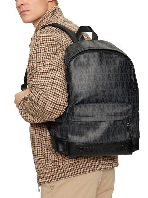 A|X LOGO ALL OVER 15,6-Zoll-Laptop-Rucksack asphalt/schwarz - PC-Rucksäcke