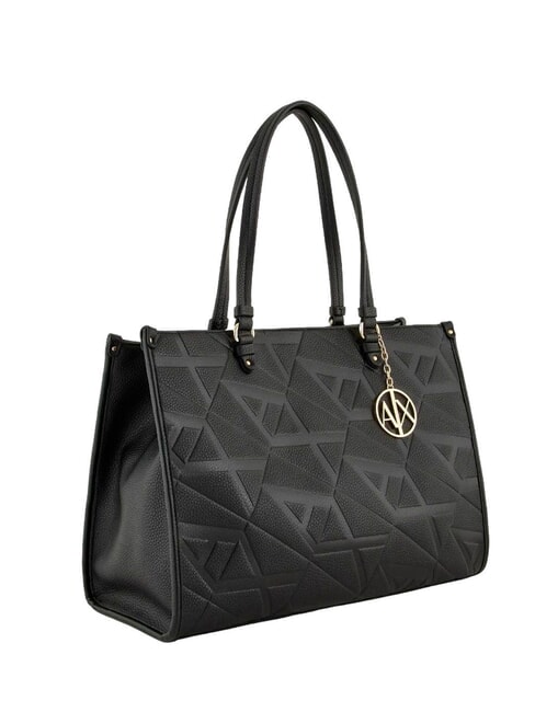 A|X MONOGRAM Schulter-Shopper-Tasche Schwarz Schwarz - Damentaschen
