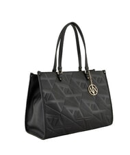 ARMANI EXCHANGE A|X MONOGRAM Schulter-Shopper-Tasche Schwarz Schwarz - Damentaschen - 2