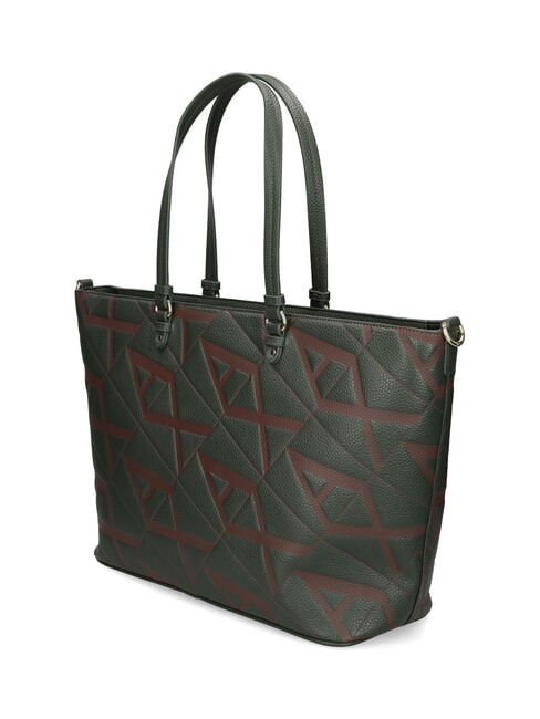 LOGO EMBOSSED Schulter-Shopper-Tasche dunkler Absinth/Likör - Damentaschen