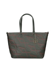 ARMANI EXCHANGE LOGO EMBOSSED Schulter-Shopper-Tasche dunkler Absinth/Likör - Damentaschen - 3