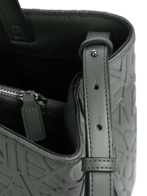 LOGO EMBOSSED Handshopper, mit Schultergurt Absinth - Damentaschen