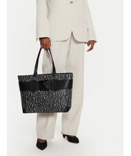 ARMANI EXCHANGE SUSIE Einkaufstasche mit durchgehendem Logo beige/schwarz - Damentaschen - 5