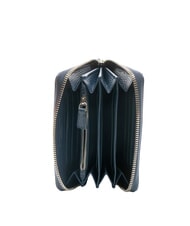 GIANNI CHIARINI GRAIN Mittelgro&szlig;e Lederbrieftasche mit umlaufendem Rei&szlig;verschluss NAVY BLAU - Brieftaschen Damen - 2
