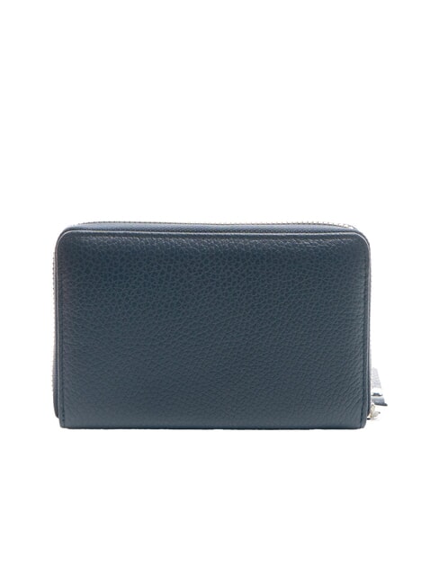 GRAIN Mittelgro&szlig;e Lederbrieftasche mit umlaufendem Rei&szlig;verschluss NAVY BLAU - Brieftaschen Damen