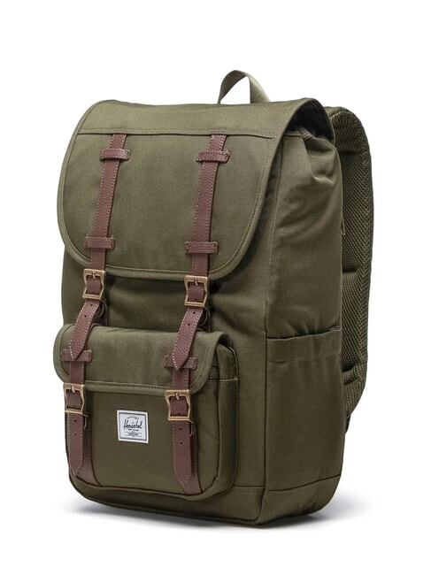 LITTLE AMERICA MID Mittelgro&szlig;er Rucksack Efeu - Rucks&auml;cke f&uuml;r Schule &amp; Freizeit
