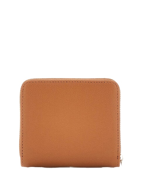 NASTRA Kleine Geldb&ouml;rse mit umlaufendem Rei&szlig;verschluss Karamell - Brieftaschen Damen