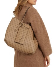 GUESS BRENTON  Umhängetasche mit Clutch MILCH-LOGO - Damentaschen - 4