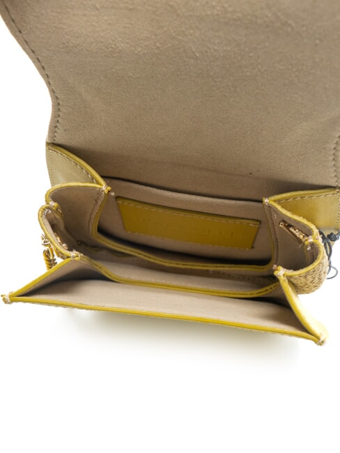 110  Mikro-Umhängetasche aus Leder Grün - Damentaschen