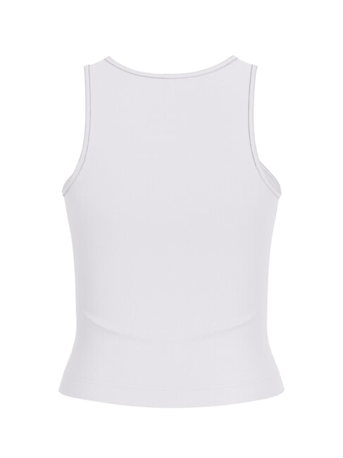 NEW SL ROUND GUENDALINA 4G-Tanktop mit Strass-Logo purweiß - T-Shirts und Tops für Damen