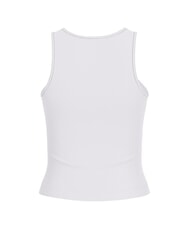 GUESS NEW SL ROUND GUENDALINA 4G-Tanktop mit Strass-Logo purweiß - T-Shirts und Tops für Damen - 5