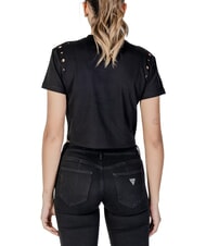 GUESS CN SS EYELET T-Shirt mit Knoten und Stickerei - T-Shirts und Tops für Damen