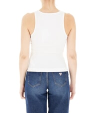 GUESS NEW SL ROUND GUENDALINA 4G-Tanktop mit Strass-Logo purwei&szlig; - T-Shirts und Tops f&uuml;r Damen - 2