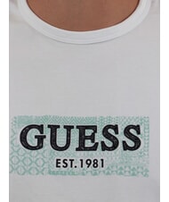 GUESS SS CN BOX T-Shirt mit Logo-Print purweiß - Herren-T-Shirts - 3