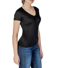 GUESS VN SS LIGHT BASIC Weiches T-Shirt mit V-Ausschnitt jetbla - T-Shirts und Tops für Damen - 3