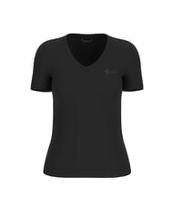 GUESS VN SS LIGHT BASIC Weiches T-Shirt mit V-Ausschnitt jetbla - T-Shirts und Tops für Damen - 4