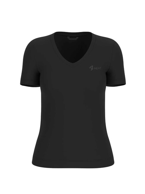 VN SS LIGHT BASIC Weiches T-Shirt mit V-Ausschnitt jetbla - T-Shirts und Tops für Damen