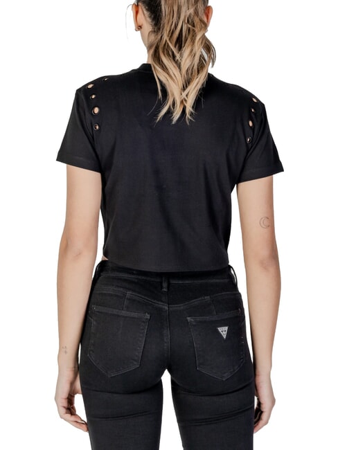 CN SS EYELET T-Shirt mit Knoten und Stickerei jetbla - T-Shirts und Tops für Damen