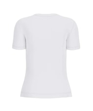 GUESS VN SS LIGHT BASIC Weiches T-Shirt mit V-Ausschnitt purweiß - T-Shirts und Tops für Damen - 5