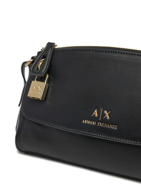 JANE Umh&auml;ngetasche mit Vorh&auml;ngeschloss Schwarz - Damentaschen