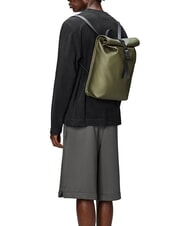 RAINS ROLLTOP RUCKSACK MINI Wasserdichter Rucksack schwelgen - Rucksäcke für Schule &amp; Freizeit - 3