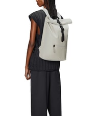 RAINS ROLLTOP RUCKSACK Großer wasserdichter Rucksack Matrix - Rucksäcke für Schule &amp; Freizeit - 3