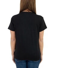 JOHN RICHMOND MECHI Stretch-T-Shirt mit Strass-Logo Schwarz - T-Shirts und Tops für Damen - 2