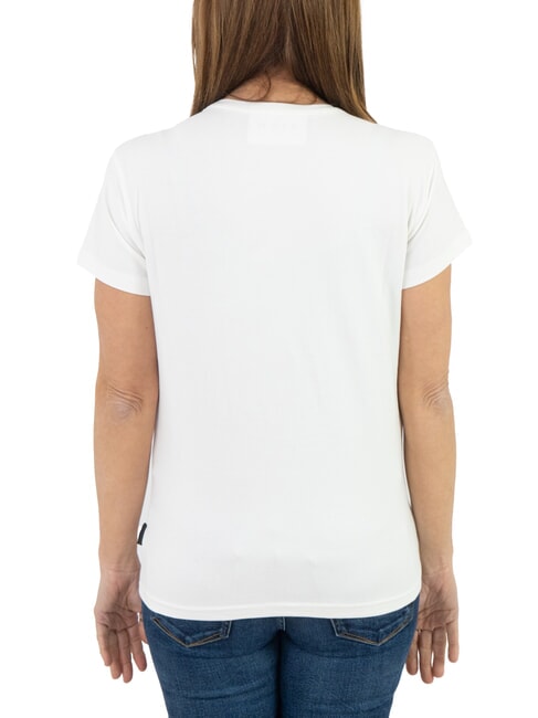 MECHI Stretch-T-Shirt mit Strass-Logo nicht-gerade weiss - T-Shirts und Tops f&uuml;r Damen