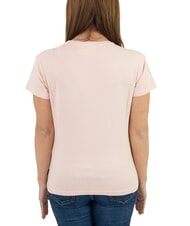 JOHN RICHMOND MECHI Stretch-T-Shirt mit Strass-Logo Pulver - T-Shirts und Tops für Damen - 2