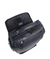 PIQUADRO CRONUS Lederrucksack, 14-Zoll-Laptophalter Blau - PC-Rucks&auml;cke - 4