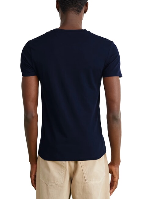 DUNSTAN RIVER Baumwoll-T-Shirt mit Tasche dunkler Saphir/dunkler Denim - Herren-T-Shirts