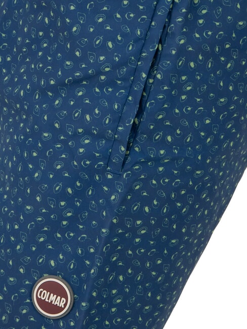 SEABORD Badeanzug dunkelblaues Blatt - Herrenbadehosen