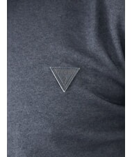 GUESS SMALL TRIANGLE T-Shirts blau gefärbtes Garn - Herren-Polo-Shirts/Herren-Polo-Shirt/Herrenpoloshirt/Herrenpoloshirts - 3
