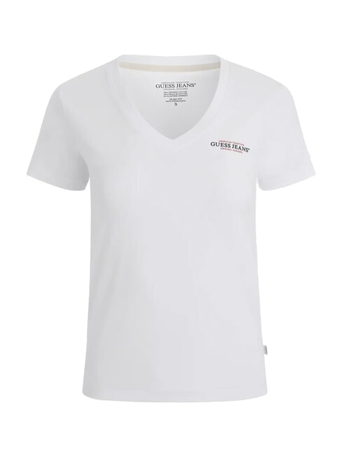 SS VN SLIM Baumwoll-T-Shirt purweiß - T-Shirts und Tops für Damen
