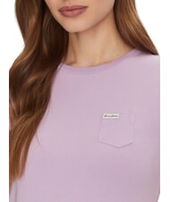 GUESS JEANS SS SLIM POCKET  Kurzarm-T-Shirt lila Blume - T-Shirts und Tops für Damen - 3