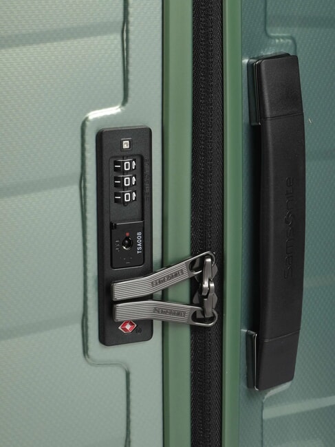 ATTRIX Extragroßer Trolley Basilikumgrün - Harte Trolleys