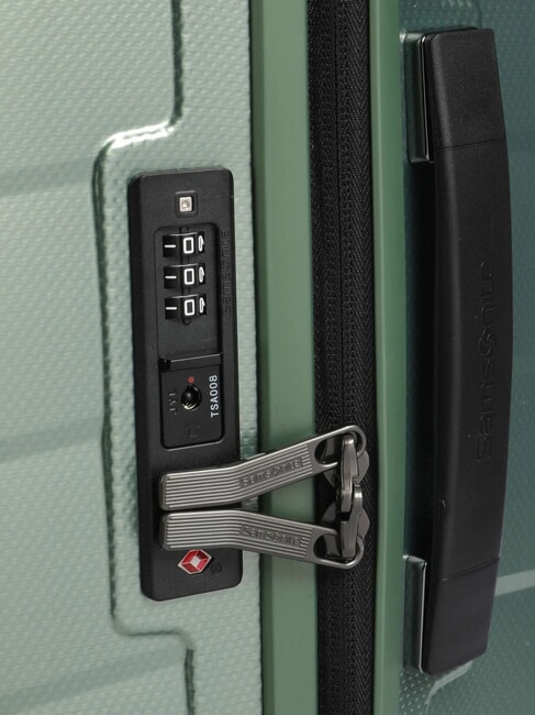 ATTRIX Mittelgroßer Trolley Basilikumgrün - Harte Trolleys