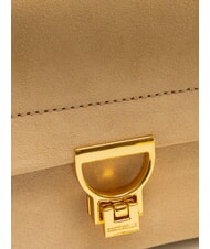 COCCINELLE ARLETTIS PRINT Handtasche aus strukturiertem Leder getoastet - Damentaschen - 3