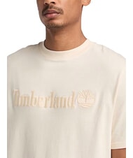 TIMBERLAND EMBROIDERY TONAL Baumwoll t-shirt weißer Rauch - Herren-T-Shirts - 3