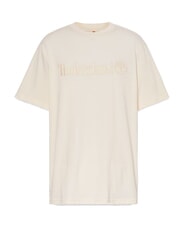 TIMBERLAND EMBROIDERY TONAL Baumwoll t-shirt weißer Rauch - Herren-T-Shirts - 4