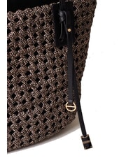 BORBONESE LA NIDO SHOPPER LARGE Umhängetasche OP / NATUR / SCHWARZ - Damentaschen - 4